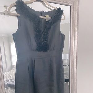 Black linen Taylor size 6 dress